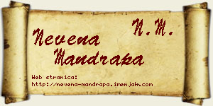 Nevena Mandrapa vizit kartica